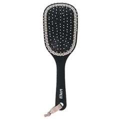 Parsa Beauty LOV.U Detangling Brush Wet & Dry (melna) - Matu suka ar daudzpusīgi elastīgām neilona tapām - Matu suka - Matu suka sievietēm - Matu suka