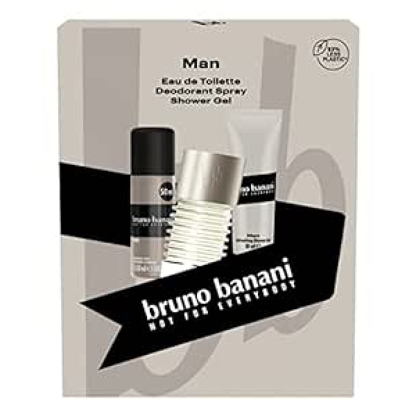 Bruno Banani Подарочный набор bruno Banani для мужчин Туалетная вода + гель для душа + дезодорант 50 мл