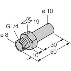 6870151 – FTCI-G1/4A4-D10/L050, Montagezubehör Durchflussmesser