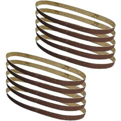 Schleifband, Schleifbandset, 10 Stück 25 * 762 mm 1 x 30 Zoll Bandschleifer Schleifpapier Holzbearbeitungswerkzeuge Zubehör for die Holzbearbeitung (Größe: Körnung 80) (Größe: Körnung 80) (Größe: Körnung 80) (Größe: Körnung 80)