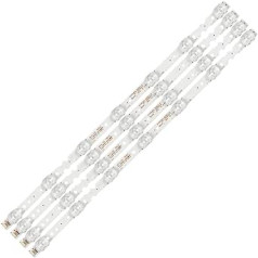 BOLORS 40 Stück LED-Hintergrundbeleuchtungsstreifen priekš 50P65US 50S421 50S423 50EP640 50DP628 TCL-GIC-50D6-3030 LX20180417 4C-LB50JJM