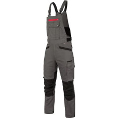 WÜRTH MODYF Nature Work Dungarees - Profesionālas darba bikses vīriešiem - Dungarees ar ceļgalu aizsargkabatām - Pieejami 24-110 izmēri pelēkā un citās krāsās