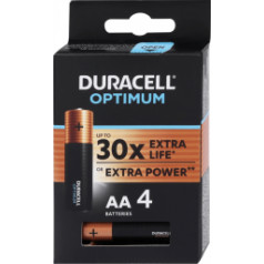Duracell Optimum AA Alkaline Battaries 4pack