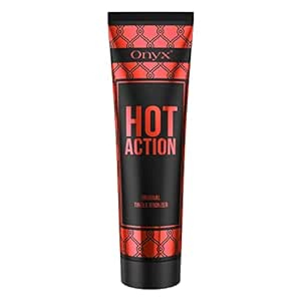 Onyx Hot Action Tingle Solarium Cream - iedeguma paātrinātājs bez pašiedeguma - Karstais sauļošanās salona krēms progresīviem iedeguma cienītājiem - Pretnovecošanās aizsardzība un ātra iesūkšanās formula