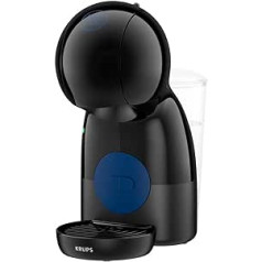 Krups Nescafé Dolce Gusto Piccolo XS, Capsule Coffee Maker, Hot And Cold Drinks, 15 Bar Pump Pressure, Manual Water Dosage, Coffee Machine, Black