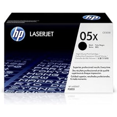 HP 05X originalus didelio našumo dažiklis (tinka HP LaserJet HP LaserJet P2055x (CE460A # ABA); HP LaserJet P2055dn (CE459A # ABA); HP LaserJet P2055d (CE457A # ABA) juodas