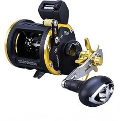 Angelrollen Trolling Rolle Seebarsch Zackenbarsch 5,2:1/3+1BB Maximale Zugkraft 25Kg Pesca Angelrolle Konventioneller Wind Karpfenrolle