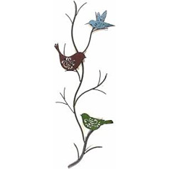 BWA metalo sienos menas – paveikslas arba skulptūra – Shabby Chic Vintage Bird Stem