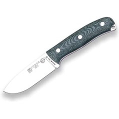 Joker Ursus CV116-P izdzīvošanas sporta nazis ar Micarta Canvas zaļo rokturi, 10 cm asmens izgatavots no Böhler N695, ar ādas apvalku un ugunsdrošu tēraudu, rīks makšķerēšanai, medībām, kempingiem un pārgājieniem