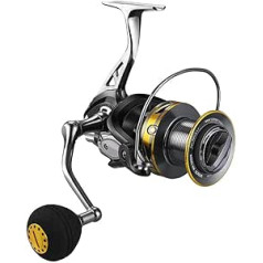 SlimpleStudio makšķerēšanas spole Big Fish Spinning Spole 25 kg Max Drag Force 13 + 1BB Pilnmetāla korpuss Spininga spole Long Casting Fishing Wheel 9000 Pesca Fishing Reels Sea