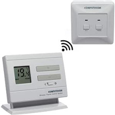 COMPUTHERM Q3RF digitālais Funk-Raumthermostat, Thermostat für Heizung, Klimaanlagen & Fußbodenheizung, kabelloser mobiler Raum-Temperaturregler & -messer mit Empfänger