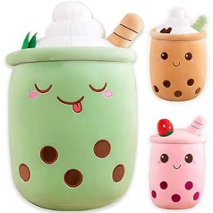Arbatos burbuliukas pliušinis žaislas XXL mielas pagalvėlė, Kawaii burbulinis arbatos puodelis pliušinis įdarytas žaislas Boba arbatos puodelis pliušinio žaislo puošmena (žalia, 70 cm)