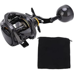 Nimomo BW300 Baitcasting-Rolle, 16 kg, Große Zugkraft, Karbonfaser, Magnetisches Bremssystem, Angelrolle Für Outdoor-Angeln