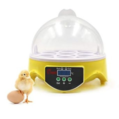 Inkubators Mājputnu inkubators, manuāls olu virpošanas inkubators, inteliģenta temperatūras kontrole, inkubators ar LED digitālo displeju, piemērots vistām, pīlēm, paipalām (ES)