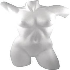 Rayher Hobijs Rayher Torso-Frau, Styropor weiß, 51 x 69 cm, Torsobüste weiblich, 3005000