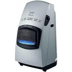 Delonghi VBF dujinis šildytuvas Blueflame (patalpoms iki 125 m³) Sidabras