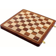 Stonkraft kolekcionējams Akazijas koka koka šaha spēles galds bez gabaliem (14 x 14 collas)
