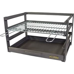 IMEX EL ZORRO 71471.0 Grill Drawer with Galvanised Grill Grate 46 x 41 x 35 cm Black