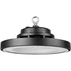 150 W UFO LED High Bay Light, 400 W metalo halogeno ekvivalentas, 21 000 liumenų 4 000 K neutrali balta, skirta sandėliui, gamyklai ir garažui, CE ir TUV Sud sertifikuota