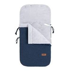 BO Baby's Only - Fußsack Babyschale 0+ Robust - Auch für Maxi-Cosi - Wunderbar Warm - Ganzjährigen Verwendung - Mit 3- und 5-Punktgurten - Jeans