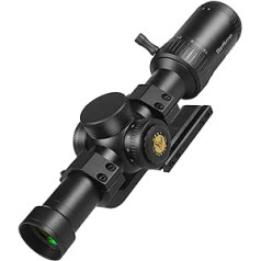 WestHunter Optik HD-S 1,2-6x24 IR PRO medžioklės taikiklis, 30 mm raudonas žalias apšvietimas, tikslus taktinis 1/4 MOA šaudymo šautuvo taikiklis