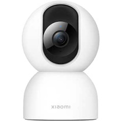 Xiaomi Smart Camera C400 4MP IP kamera iekštelpu novērošanas kamera, automašīnu izsekošana, 2,4 GHz un 5 GHz WiFi, divvirzienu audio, 360° panorāmas pārklājums, monitors ar cilvēku/mājdzīvnieku noteikšanu