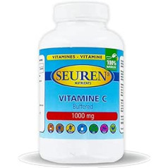 Seuren Nutrients | C vitamīns 1000 mg 200 Tabletes | Buferēts C | Estere C| Gepuffert C vitamīns | Glutenfrei | Laktosefrei | Cukerfrei | 100% naturlich