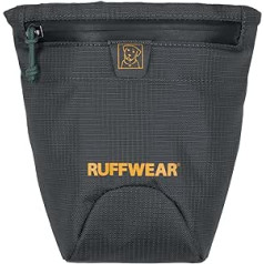 RUFFWEAR iepakojuma maisiņš, suņu izkārnījumu maisiņu rullīšu dozators, auduma jostas soma, tur suņu izkārnījumu maisiņi, maza, viegla, ūdensnecaurlaidīga brīvroku soma, kabatas ar rāvējslēdzēju, bazalta pelēka, vidēja