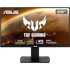 Asus TUF Gaming VG289Q monitorius, 71,12 cm (28 colių) 3840 x 2160 (UHD 4K, IPS, DCI-P3, Adaptive-Sync / FreeSync, HDR10), juoda spalva