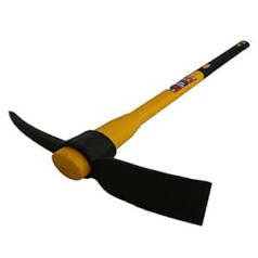 Mattock Pickaxe 2,27 kg tērauda galva + lieljaudas stikla šķiedras roktura vārpsta 90 cm, 36 collas