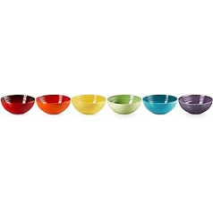 Le Creuset 6 māla graudu bļodu komplekts, varavīksne, 79286168359006