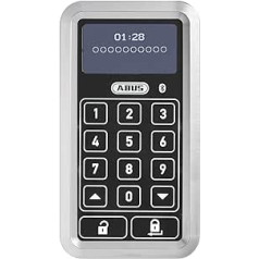ABUS HomeTec Pro Bluetooth Keypad CFT3100 - Code Keypad to Open the Front Door - for the HomeTec Pro Bluetooth Door Lock Unit CFA3100 - Silver