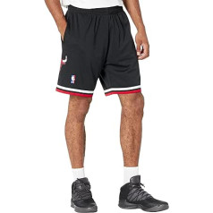 Mitchell & Ness NBA Swingman Shorts 2.0 — Čikāgas Bulls, melns