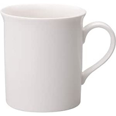 Villeroy and Boch Twist White kafijas krūzīšu komplekts no 6, mūžīgi skaistas kafijas krūzes, izgatavotas no augstākās kvalitātes porcelāna, balts, mazgājams trauku mazgājamajā mašīnā, 300 ml