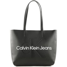 Calvin Klein sieviešu soma ar rāvējslēdzēju, melna, viena izmēra, melna