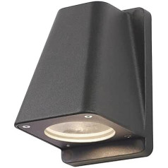 SLV WALLYX | Down-Light zur effektvollen Außenbeleuchtung von Wänden und Hauseingang, LED Strahler, Spot, Wandleuchte, Aussenleuchte, Gartenlampe, Wegeleuchte | GU10, antracīts, IP44