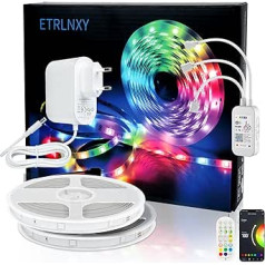 Alexa LED Strip 30 m, WiFi LED Strip RGB LED Stripes LED Fairy Lights Music Syncing, Tuya App Works with Google Assistant, LED Strips DIY Custom Scene Mode Bedroom Kitchen Home Party