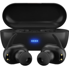 mini duo bezvadu bluetooth austiņas tws earbuds melnas