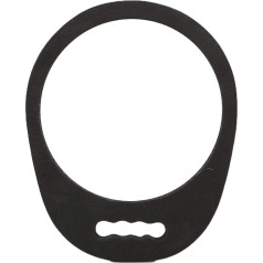 Dioche Rankinis veidrodis su rankena, kirpyklų salono juodas rankinis veidrodis Nešiojamasis dėvėjimui atsparus stalinis makiažo kosmetinis veidrodis Namų kosmetikos įrankis (juodas)