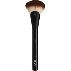 Nyx Professional Makeup Pro Brush Fan 06 - samtaina grima ota, pūderim, bronzerim un izgaismotājam, necaurspīdīgs finišs bez svītrām