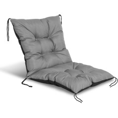 Dārza krēsla spilvens, pelēks 50x50x50 cm