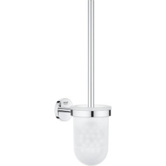 GROHE Start Cosmopolitan 41169000 tualeto šepetėlių rinkinys (medžiaga: stiklas / metalas, montuojamas ant sienos, dengtas tvirtinimas), chromas