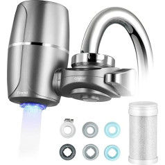 Water Filter Tap, Water Filter for Drinking Water and Natural Water, Water Filter System, Kitchen Accessories to Remove Residual Chlorine, Grit, Earth and Heavy Metals (01)