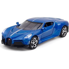1: 24 Bujiadi nakts skaņas sakausējuma sporta automašīnas modelis (krāsa: zila)