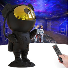 SFOUR Star Projector Galaxy Night Light Nursery Decor Aesthetic Adjustable Head Angle Gift for Kids Adults Home Party Ceiling Decoration (Black Gold)