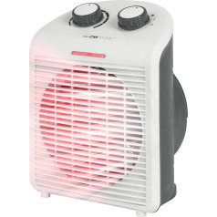 Clatronic® mobilais un kompaktais ventilatora sildītājs, ventilatora sildītājs 2000 W un 1000 W, radiators ar ventilatora funkciju, mazs ventilatora sildītājs ar indikatoru un aizsardzību pret pārkaršanu, HL 3761