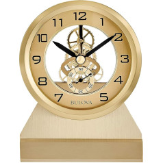 Bulova Golden Eye misiņa galda pulkstenis