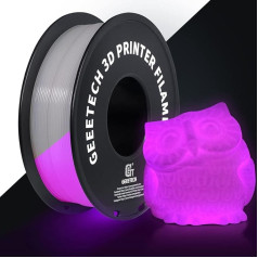 GEEETECH PLA filaments 1,75 mm, spīd tumsā, 3D printera filaments 1 kg spole