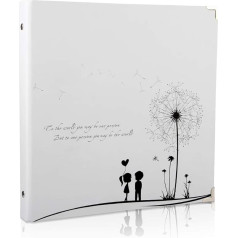 ThxMadam DIY Photo Album Scrapbook, Vintage Photo Book, Wedding Guest Book, Dandelion