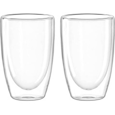 LEONARDO HOME Duo divsienu krūzes, komplekts no 2 krūzēm, 400 ml, 053061, stikls, 400 ml